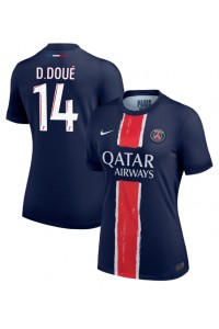 Paris Saint-Germain Desire Doue #14 Voetbaltruitje Thuis tenue Dames 2024-25 Korte Mouw